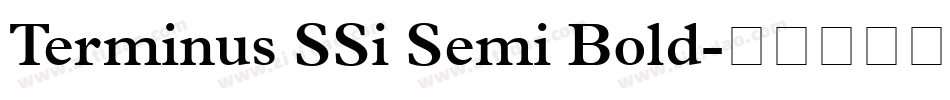 Terminus SSi Semi Bold字体转换